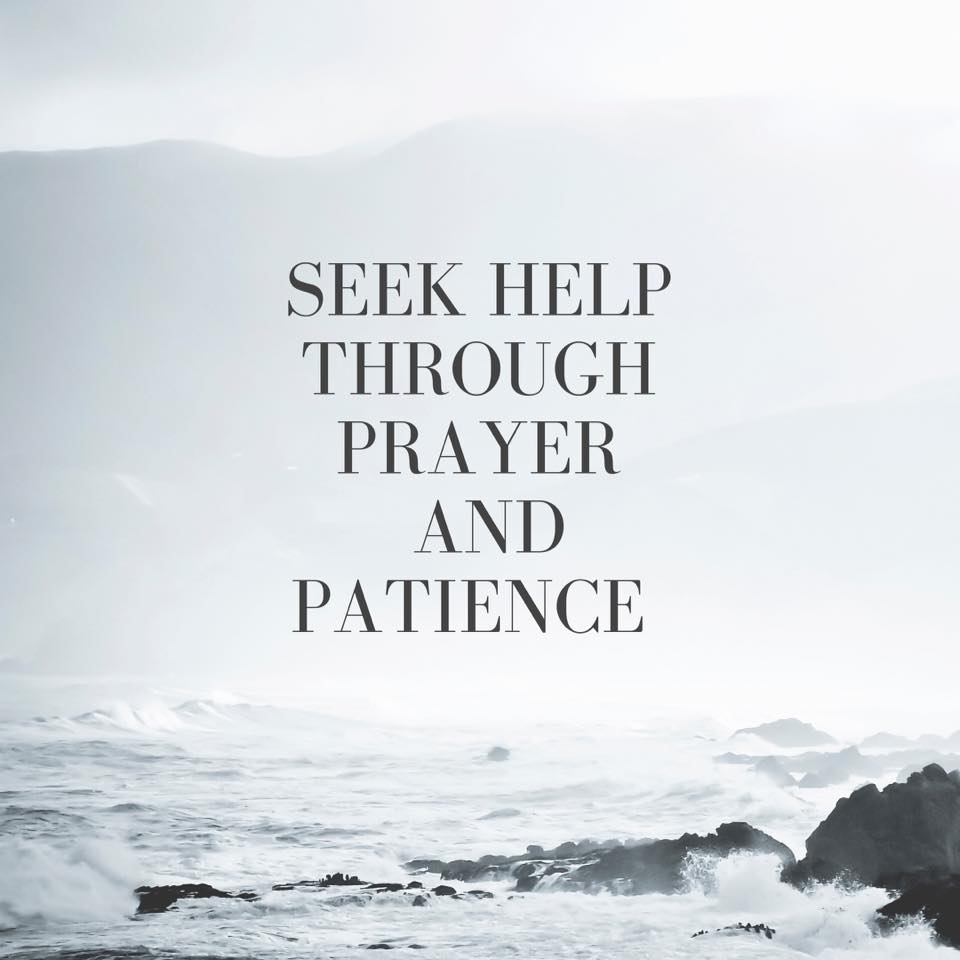 Seek help through prayer